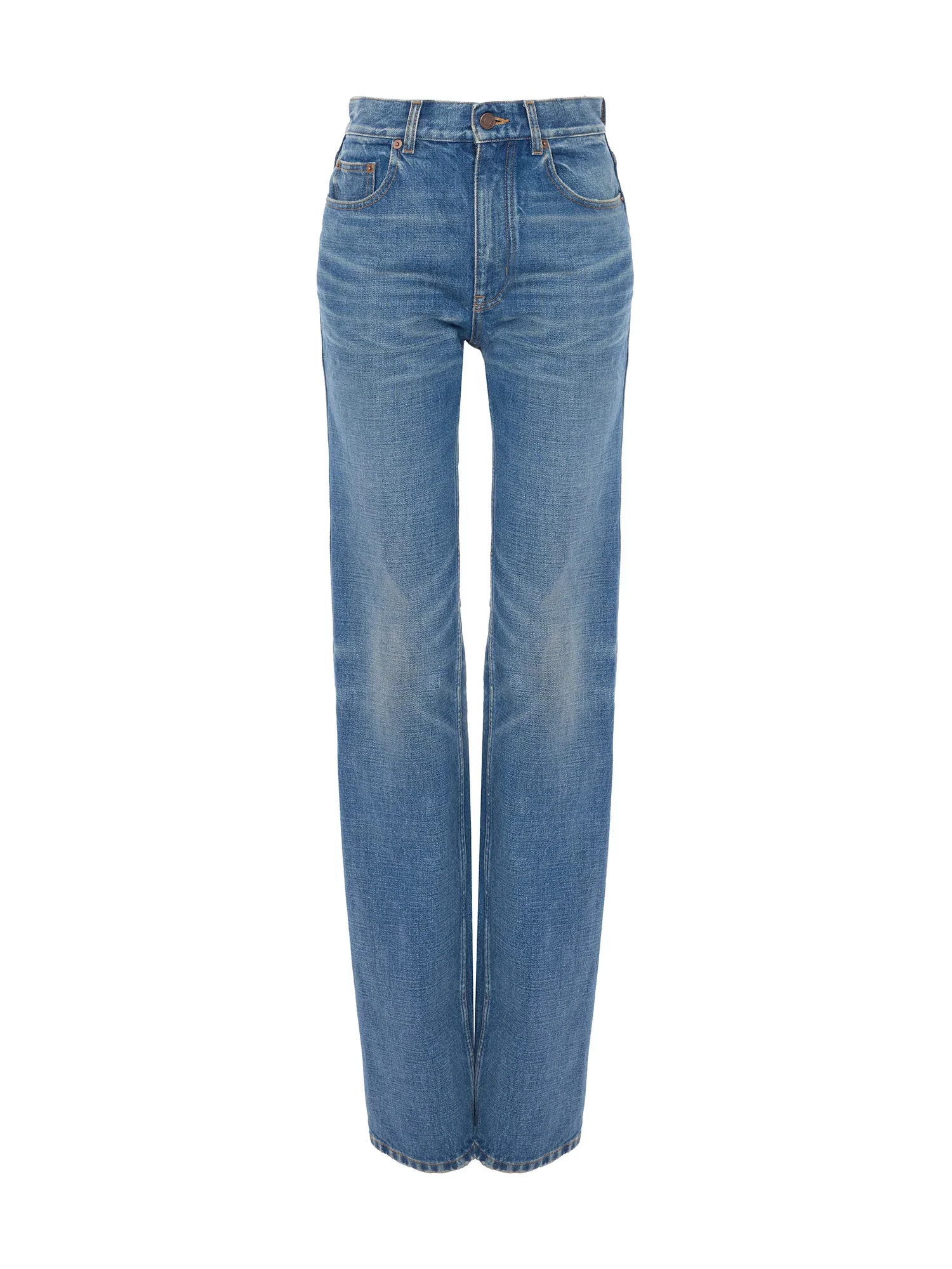 Image of High-Rise Straight Leg Jeans
