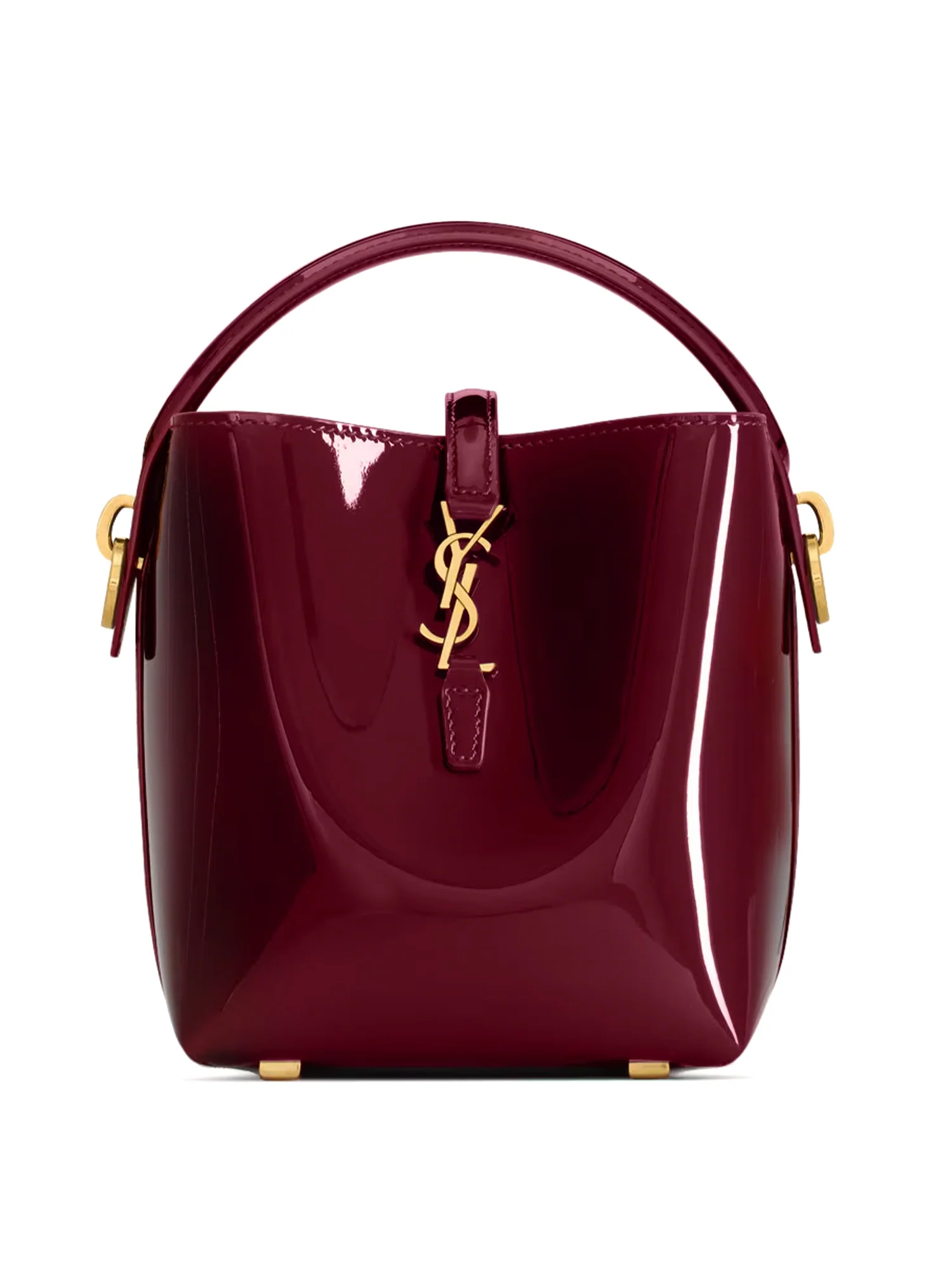 Image of Patent Leather Le 37 Mini Bucket Bag