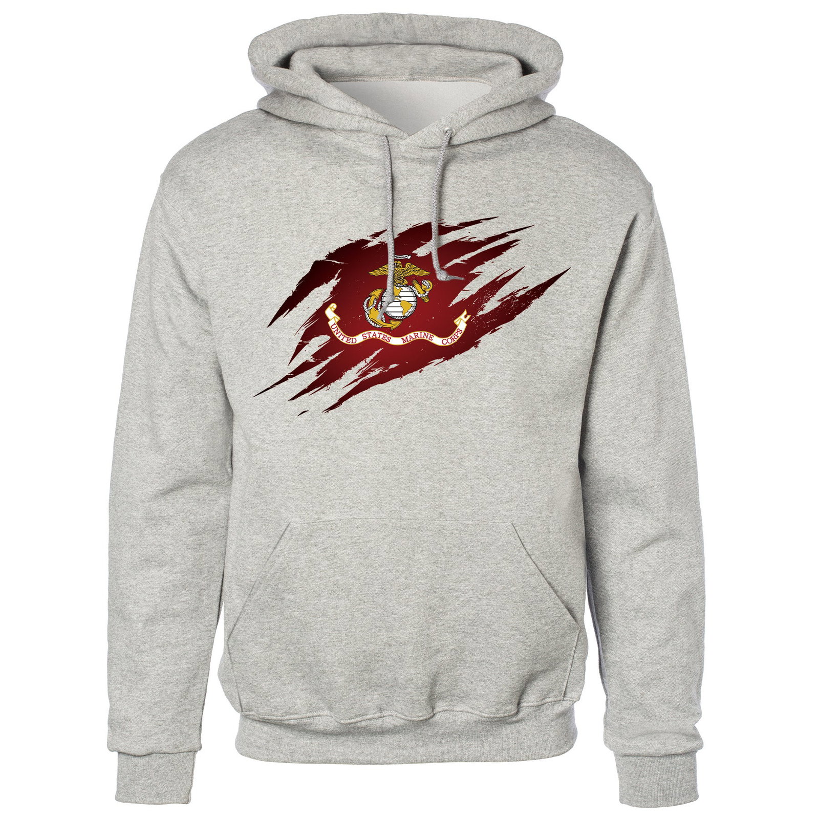 Image of USMC Flag Tear Away Hoodie