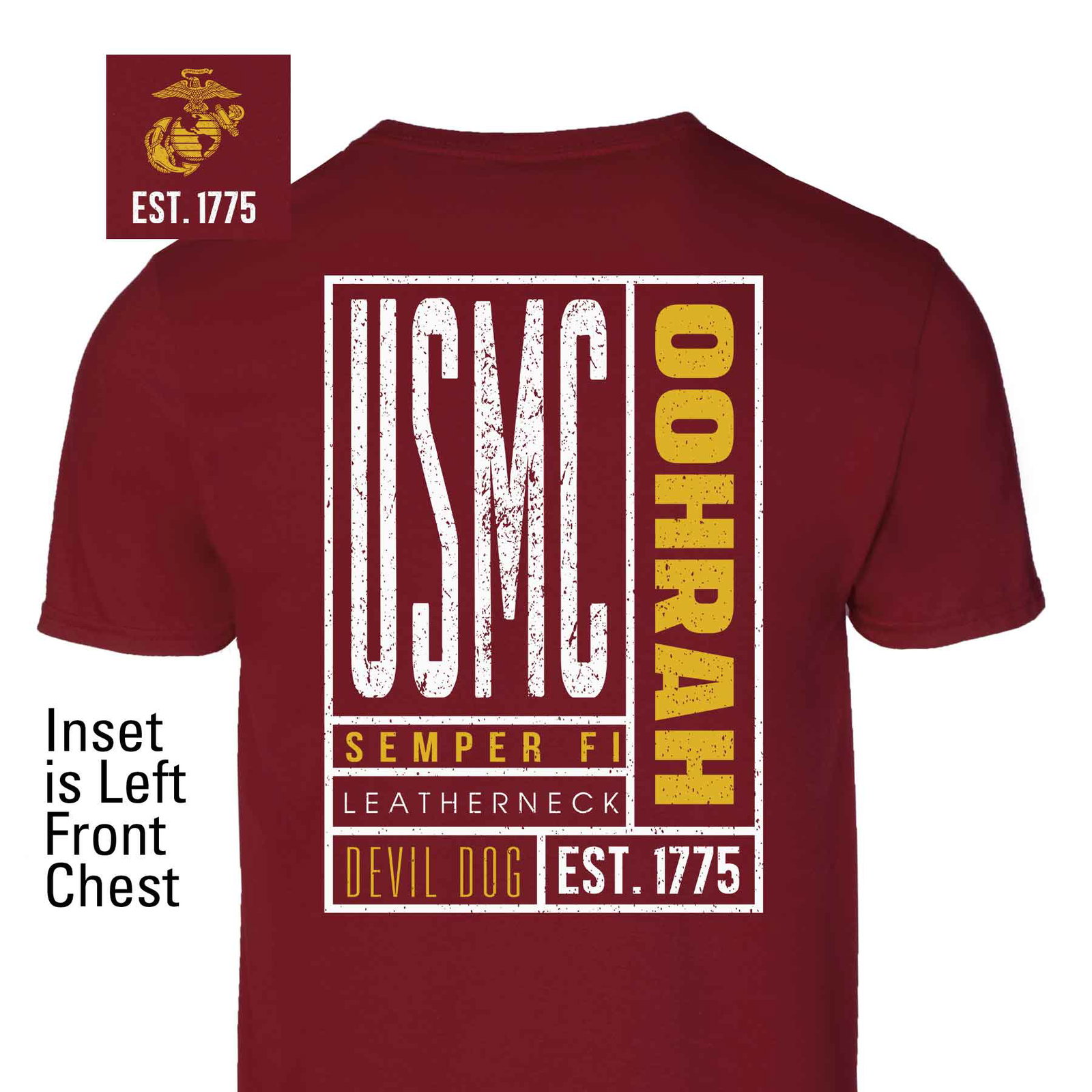 Image of USMC Stamped Slogan T-Shirt