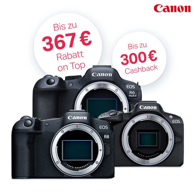 Bis zu 367 € Rabatt auf Kameras