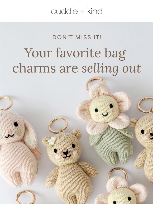 Eeeee…BAG CHARMS are going fast!!✨