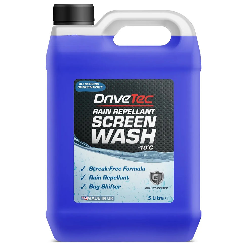 Drivetec Rain Repellant Screen Wash 5L