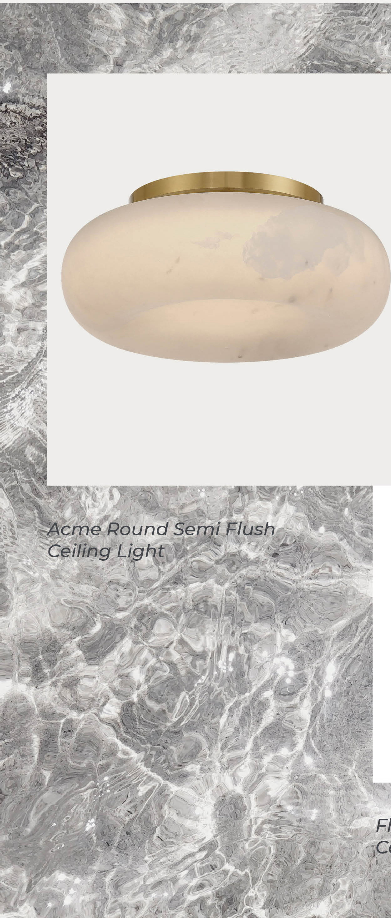 Acme Round Semi Flush Ceiling Light
