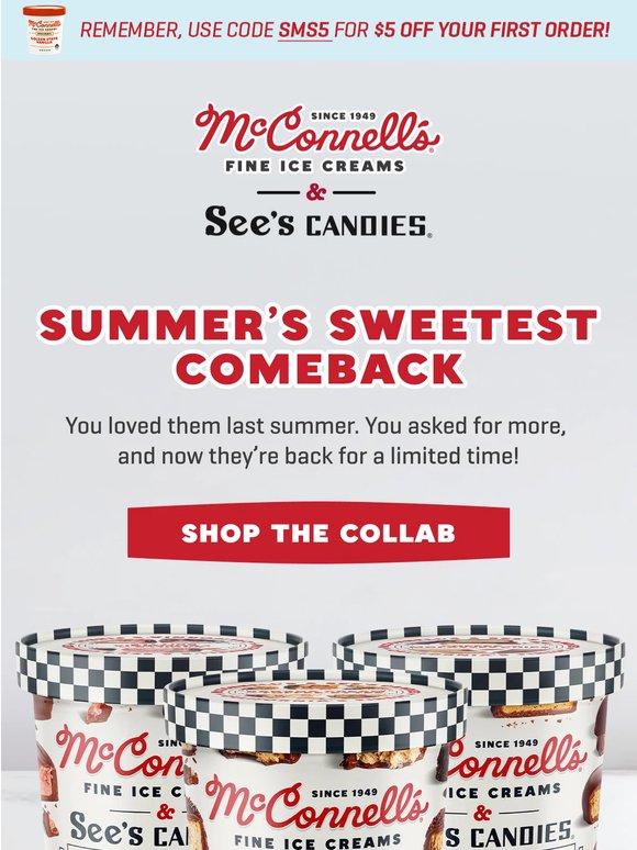 BACK: See’s x McConnell’s 🥜🍓🍫
