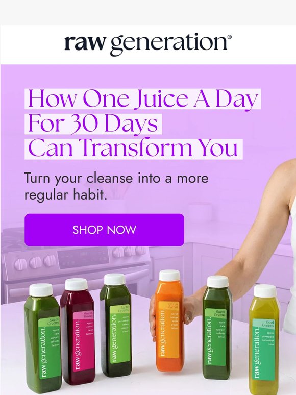 One juice a day to build your healthiest habit.