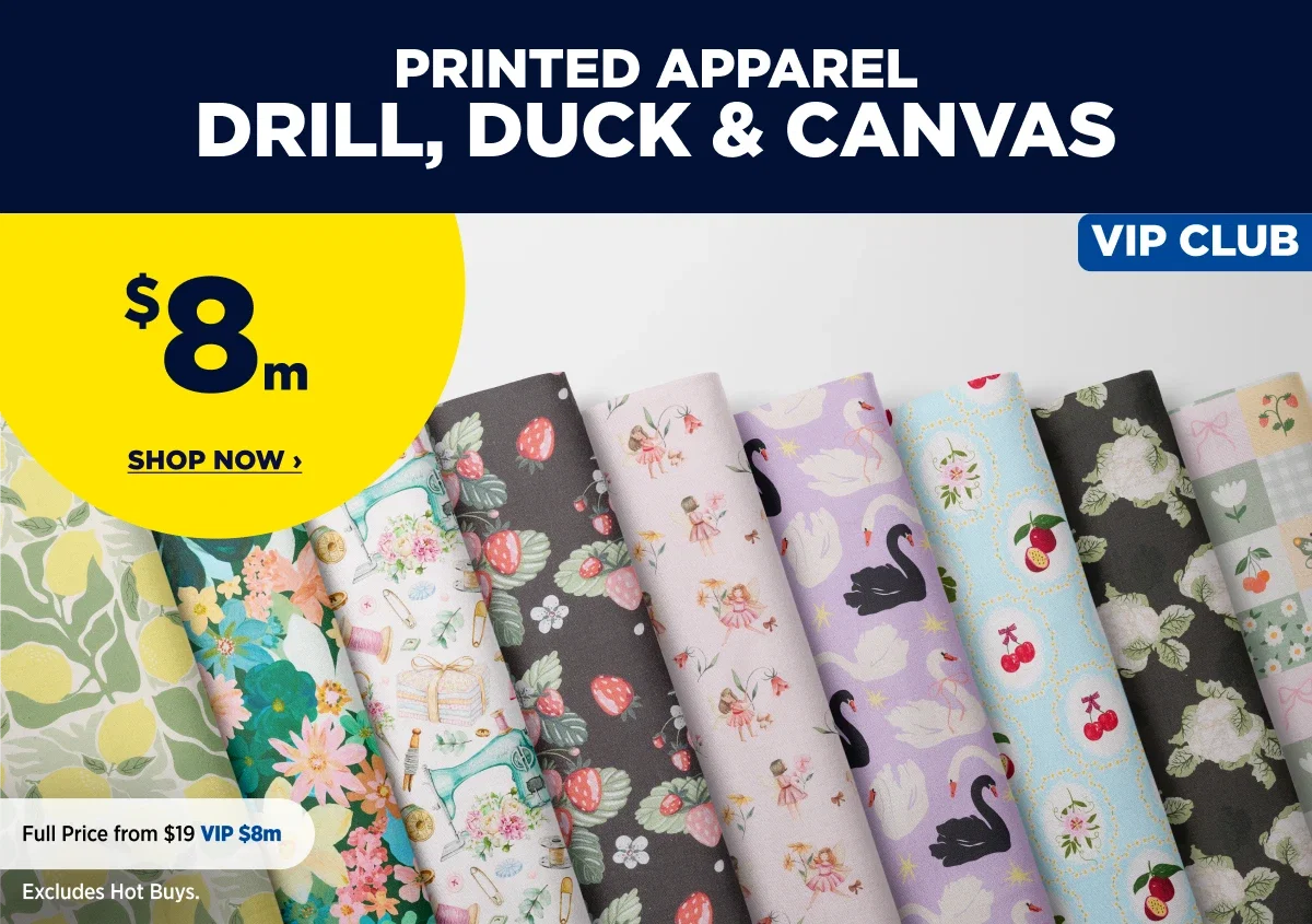 PRINTED APPAREL DRILL, DUCK & CANVAS