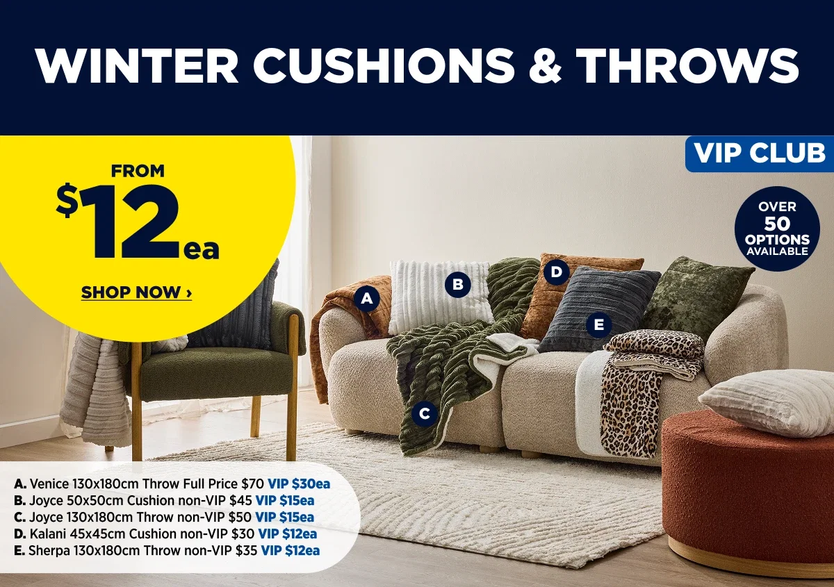 WINTER CUSHIONS & THROWS