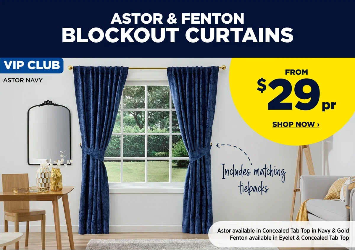 ASTOR & FENTON BLOCKOUT CURTAINS