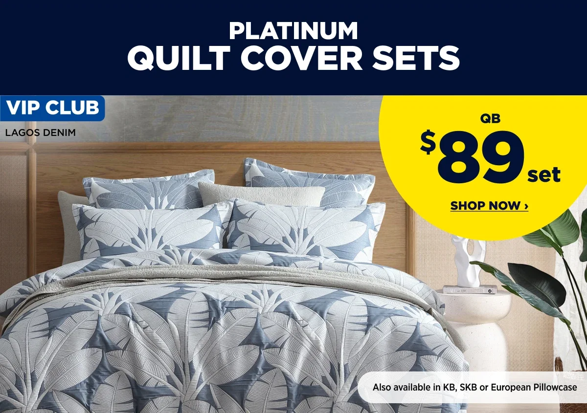 PLATINUM QUILT COVER SETS