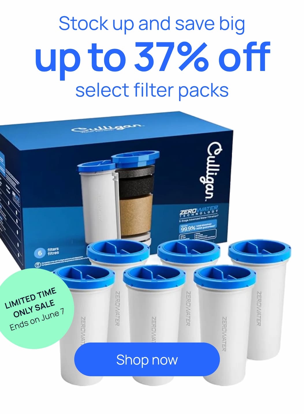 Up to 37% off a year's supply of filters