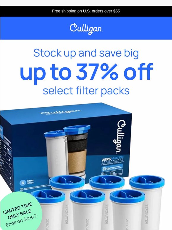Up to 37% off filters - Ends 6/7
