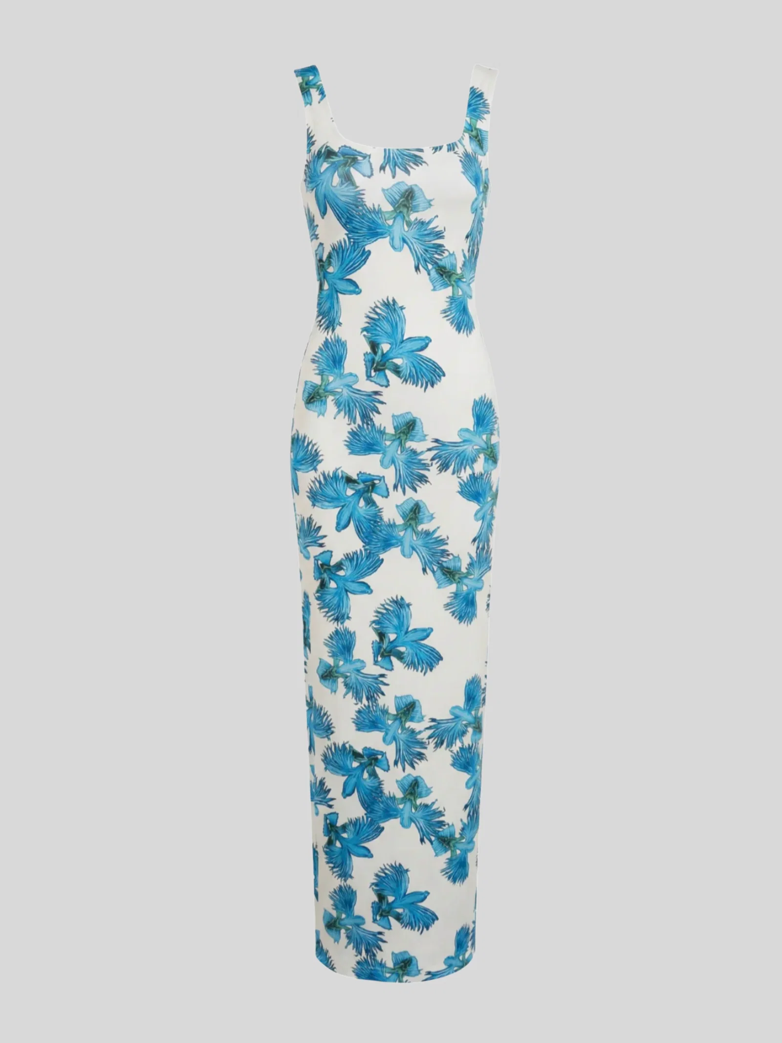 Image of Caterina Long Dress in Blue Orchid