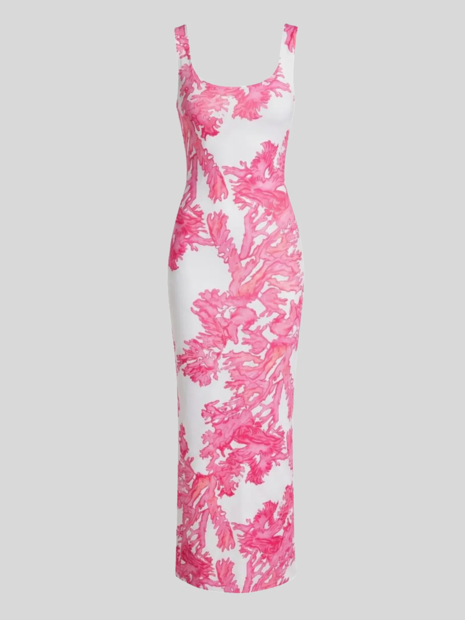 Image of Caterina Long Dress in Pink Coral