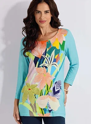 Exclusive Placement Print Tunic