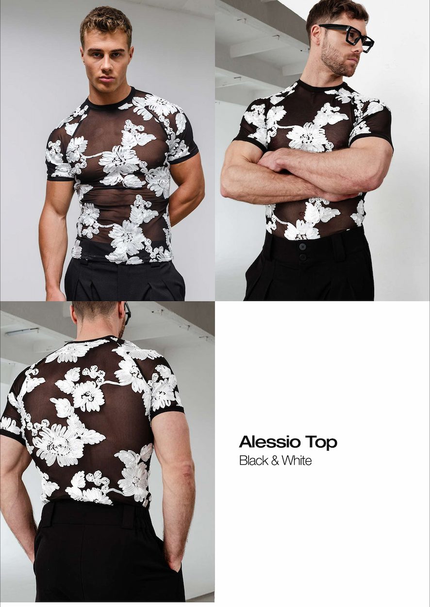 Alessio Top Black & White