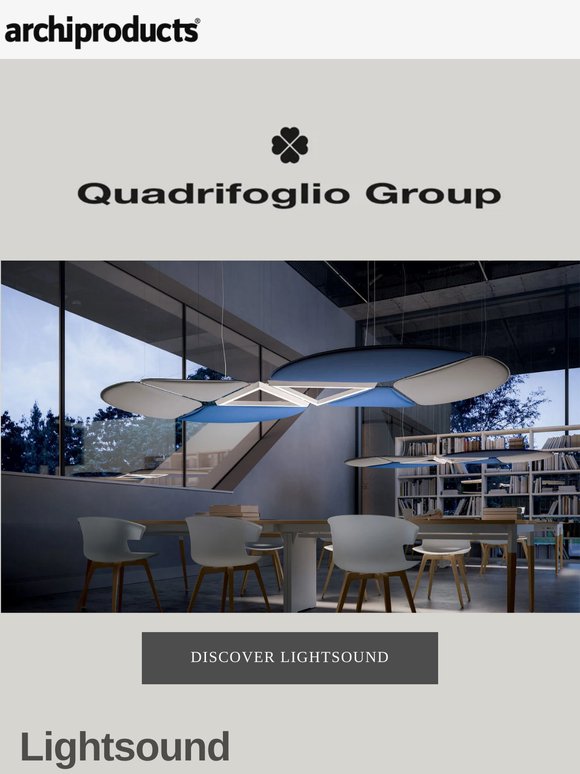 Acoustic comfort and integrated lighting: Lightsound by Quadrifoglio Group