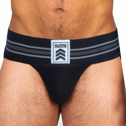 Alpha Charlie Jock Strap Barracks Noir