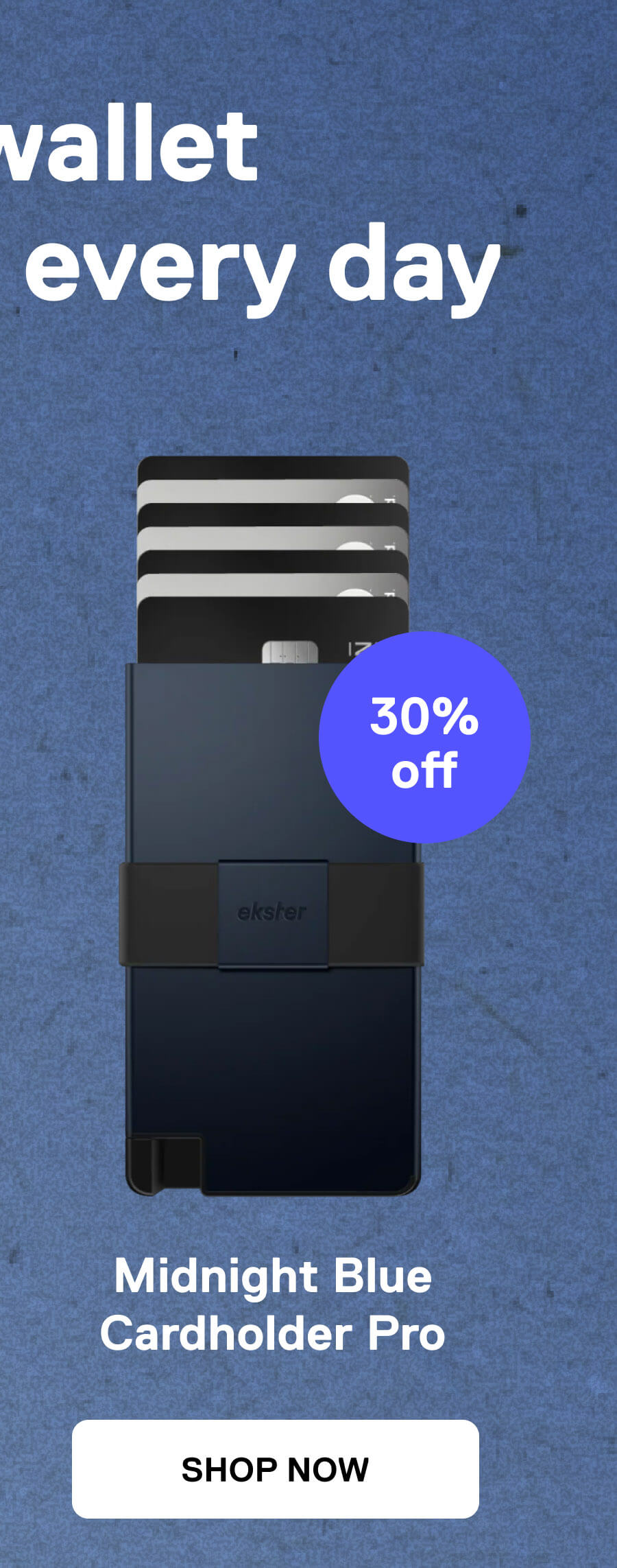 Midnight Blue Cardholder Pro 30% off
