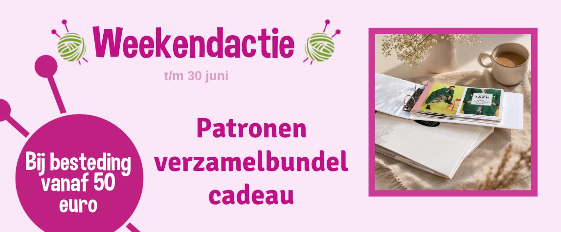 Juni actie: Krijg een patronen verzamelbundel naar keuze cadeau