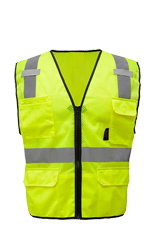 Shop Multi-Purpose Class-2 Mesh Zipper 6 Pockets Safety Vest Now