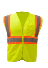 Shop Class 2 Two-Tone Mesh Zipper Safety Vest Now
