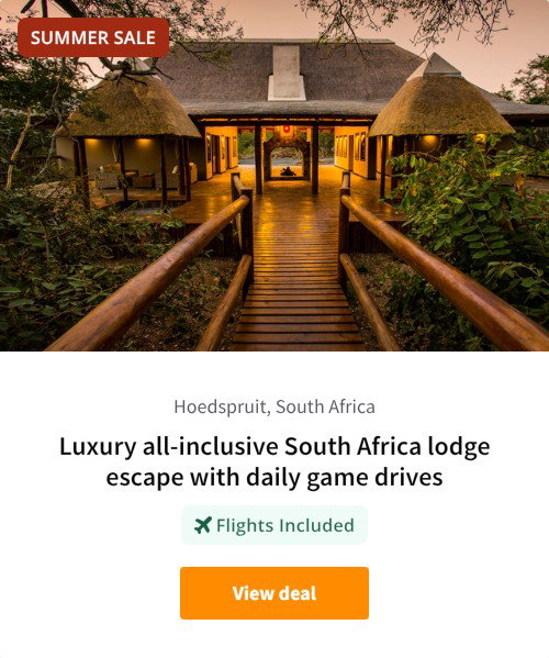 Luxury all-inclusive South Africa lodge escape with daily game drives