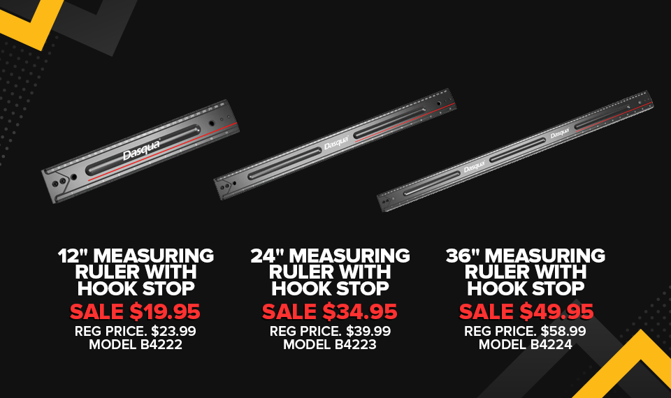 Ruler with Hook Stop
