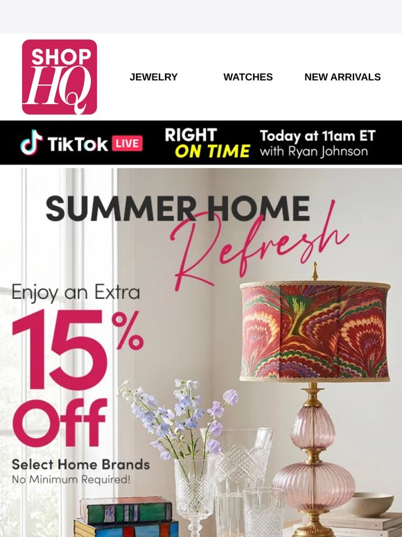 ☀️ Brighten Your Home for Summer + an Extra 15% Off!