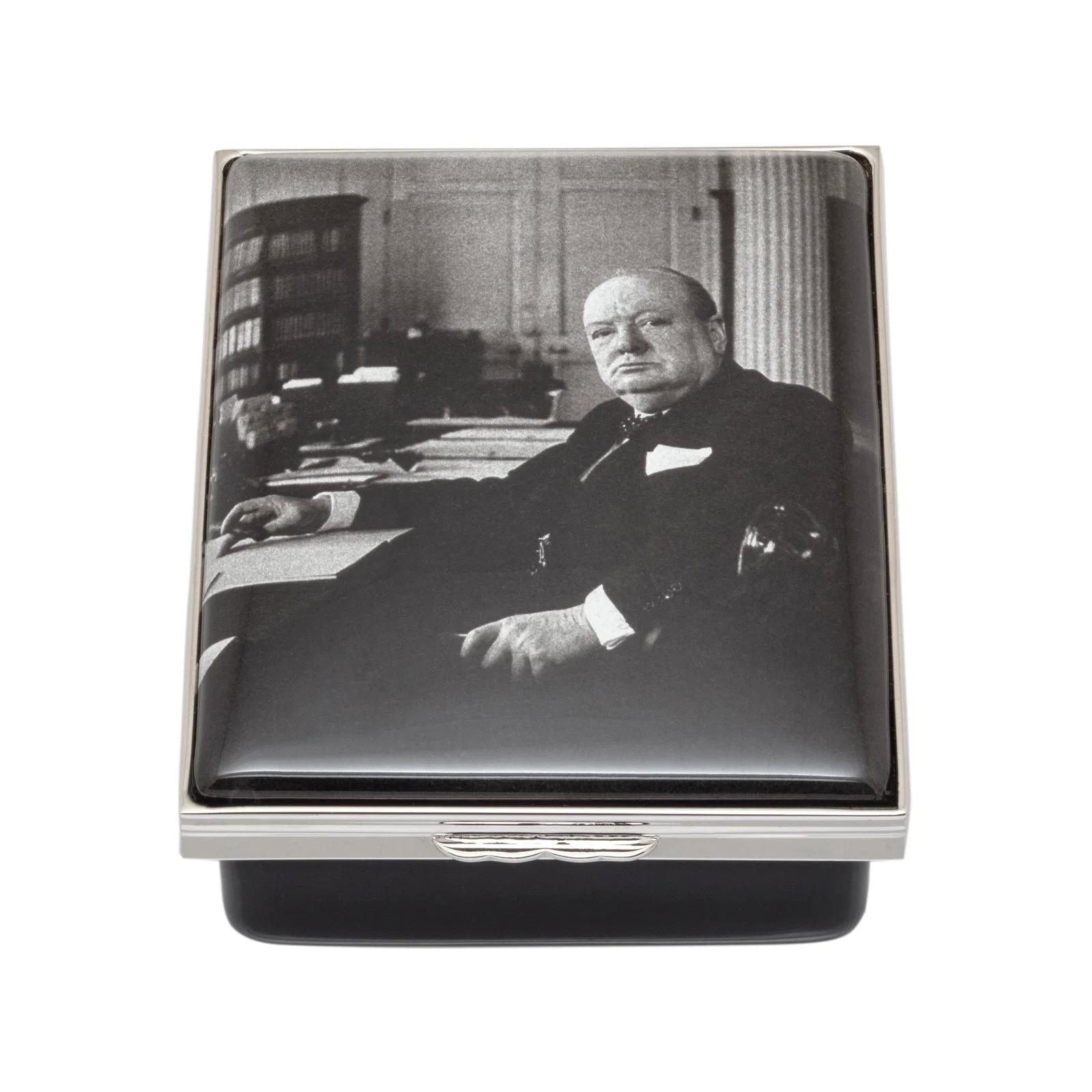 Image of Sir Winston Churchill by Cecil Beaton Enamel Box