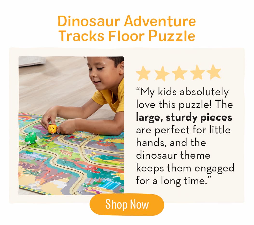 Dinosaur Adventure Tracks Floor Puzzle