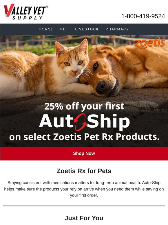 25% Off First Time Zoetis Rx Autoship