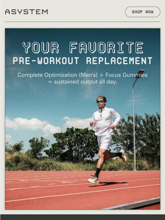 Your favorite pre-workout replacement 🚀