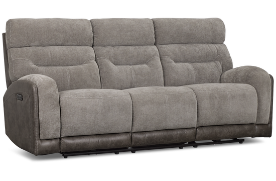Travis Gray Fabric Power Reclining Sofa