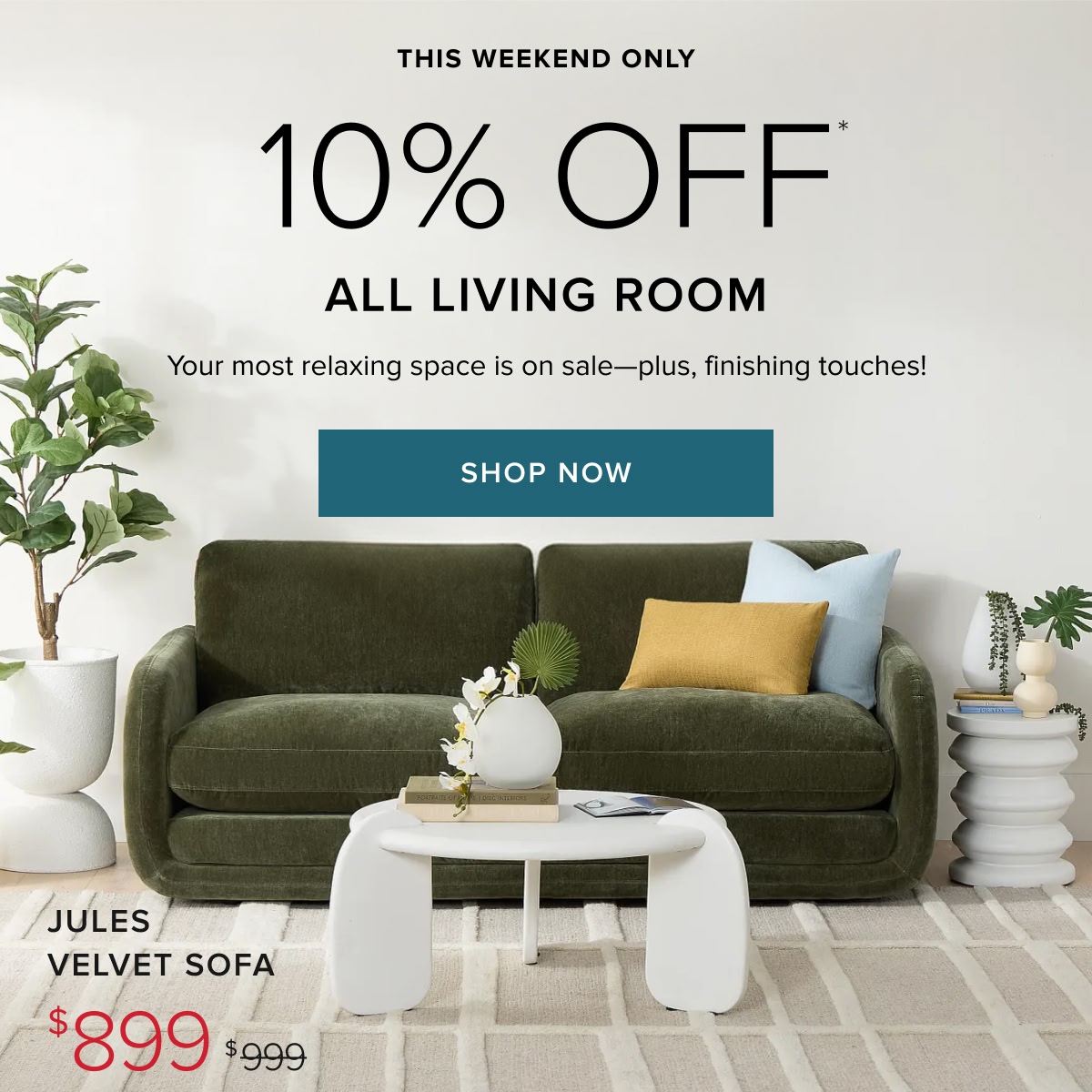 10% Off Living Room. Shop Now