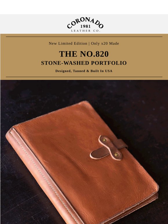 The Re-Designed No.820 Stone-Washed Portfolio | Only x20 Made