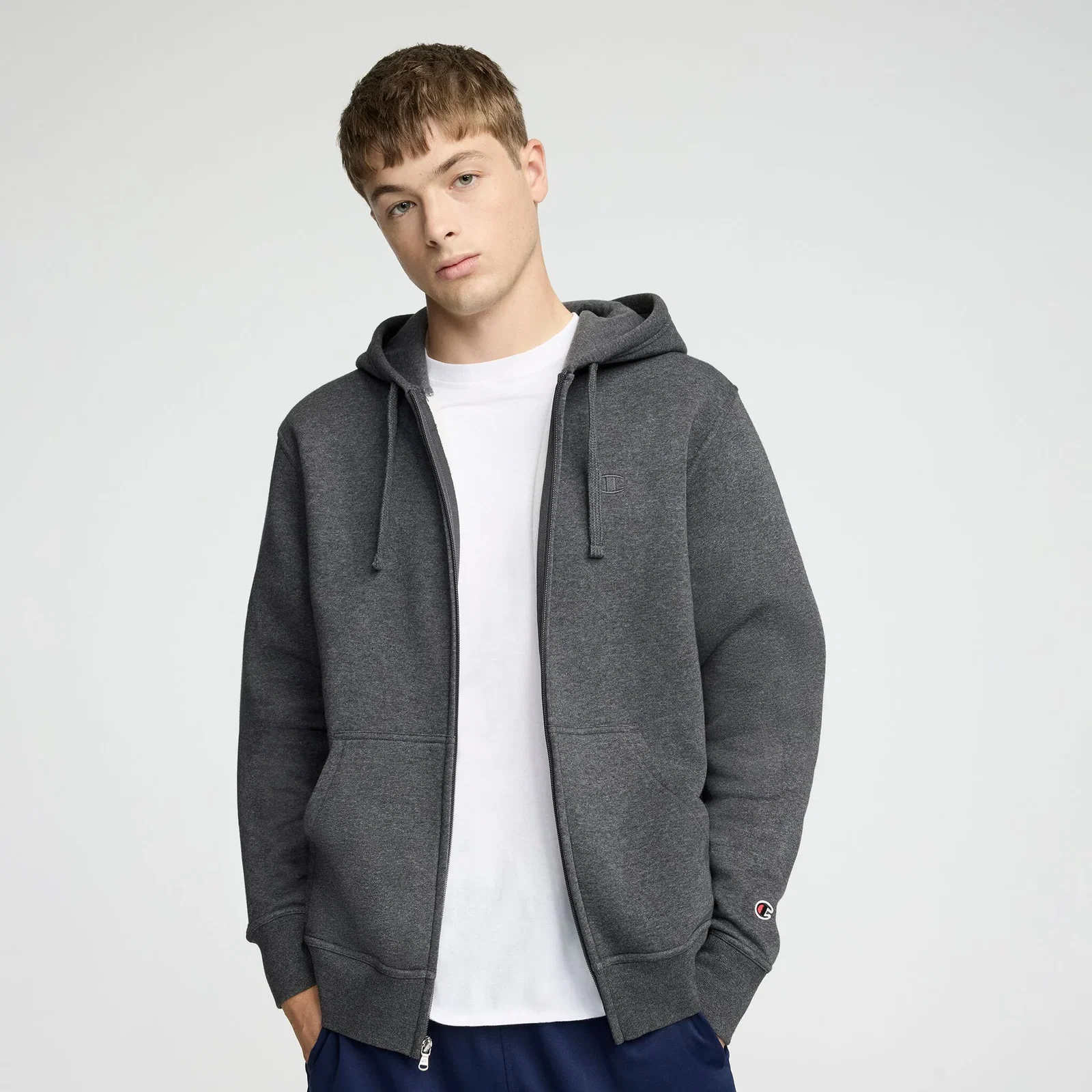 Image of Powerblend Full-Zip Hoodie, C Logo