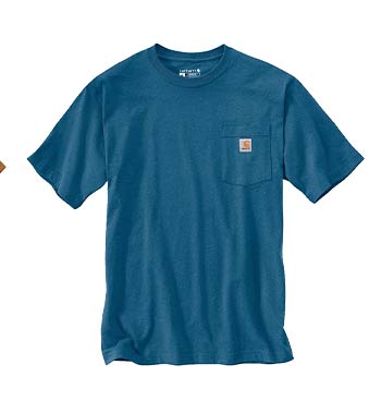 Dark Tranquil Blue Heather Carhartt K87 T-Shirt