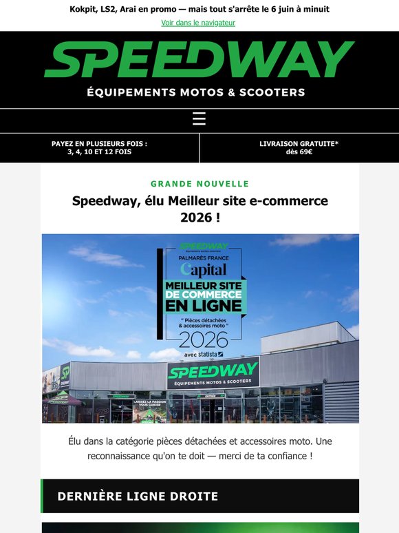 Dernier rappel : jusqu'à 200 € sur ton casque, ça finit demain minuit ⏱️