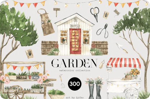 Watercolor Garden 