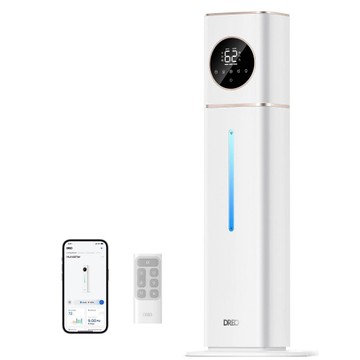 DREO Smart Ultrasonic Humidifier, 100H Runtime for Large Rooms - 3gal