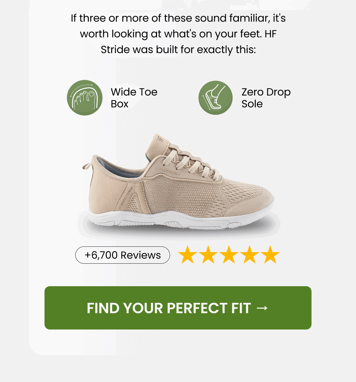 FIND YOUR PERFECT FIT →