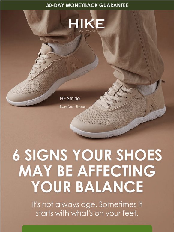 6 signs shoes affect your balance