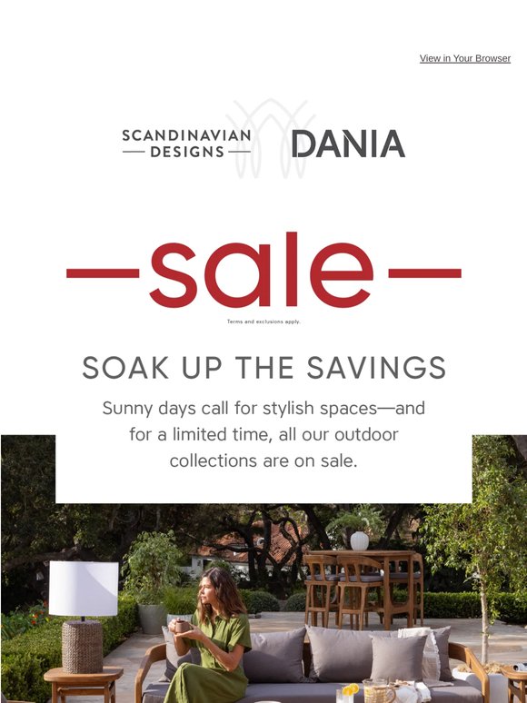 Summer savings on outdoor favorites