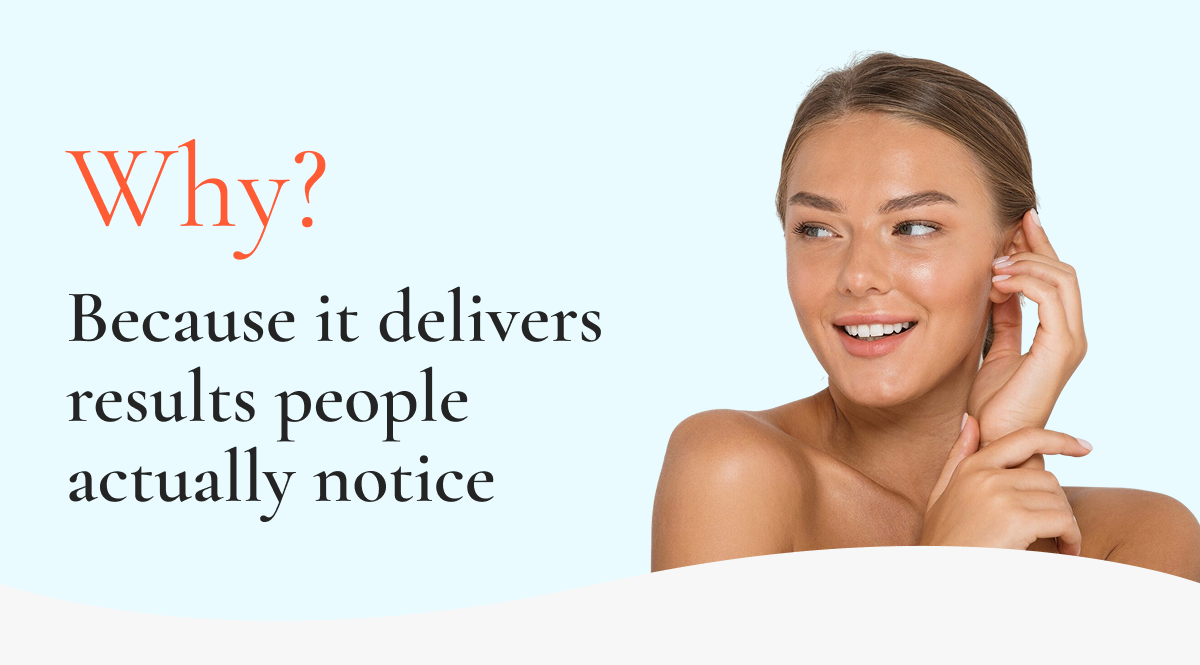 Why? Because it delivers results people actually notice: