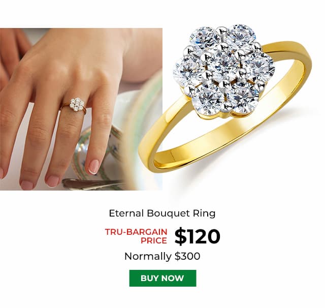 Eternal Bouquet Ring Gold Clad