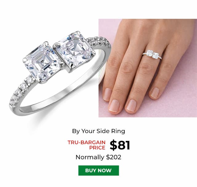 By Your Side Ring Platinum Clad