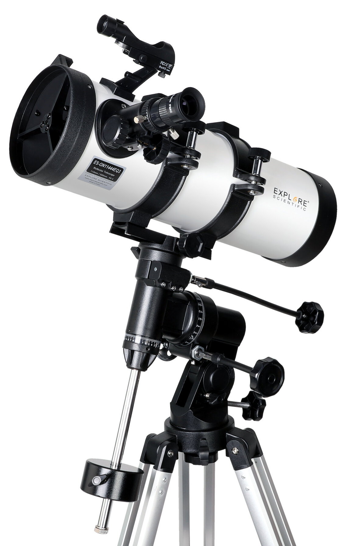 114mm Newtonian with equatorial mount