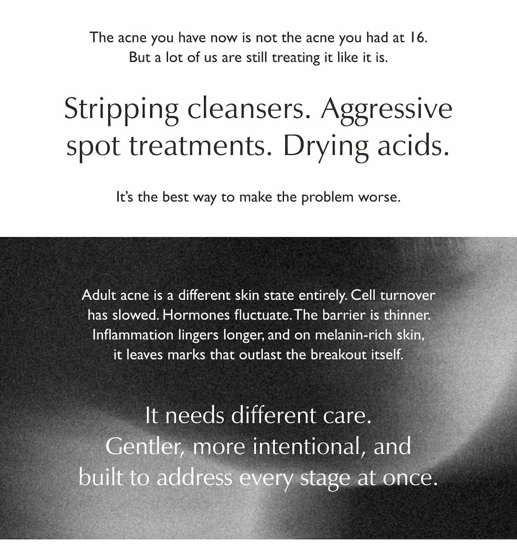 Stripping cleansers. Aggressive spot treatments. Drying acids.