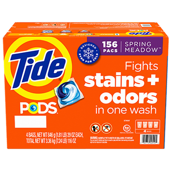 Tide Pods Laundry Detergent Pods, Spring Meadow, 156-Count